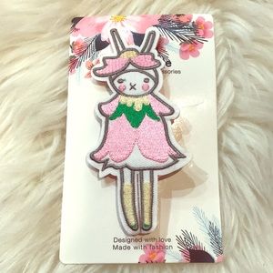 Cute bunny toddler hair clip